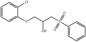 1-(2-CHLOROPHENOXY)-3-(PHENYLSULFONYL)-2-PROPANOL 结构式