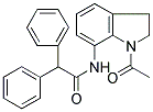N-(1-Acetyl-2,3-dihydro-1H-indol-7-yl)-2,2-diphenylacetamide 结构式
