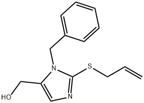 [2-(ALLYLSULFANYL)-1-BENZYL-1H-IMIDAZOL-5-YL]METHANOL 结构式