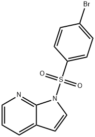 1-[(4-BROMOPHENYL)SULFONYL]-1H-PYRROLO[2,3-B]PYRIDINE 结构式