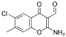 2-AMINO-6-CHLORO-7-METHYL-3-FORMYL CHROMONE 结构式