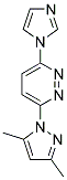 3-(3,5-DIMETHYL-1H-PYRAZOL-1-YL)-6-(1H-IMIDAZOL-1-YL)PYRIDAZINE 结构式