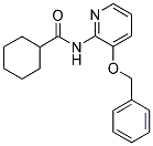 CYCLOHEXYL-N-(3-(PHENYLMETHOXY)(2-PYRIDYL))FORMAMIDE 结构式