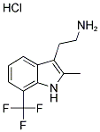 2-[2-METHYL-7-(TRIFLUOROMETHYL)-1H-INDOL-3-YL]ETHANAMINE HYDROCHLORIDE 结构式