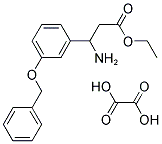 ETHYL 3-AMINO-3-[3-(BENZYLOXY)PHENYL]PROPANOATE OXALATE 结构式