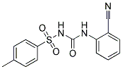 1-(2-NITRILOPHENYL)-3-((4-METHYLPHENYL)SULFONYL)UREA 结构式