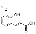 (2E)-3-(3-ETHOXY-2-HYDROXYPHENYL)ACRYLIC ACID 结构式