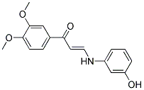 1-(3,4-DIMETHOXYPHENYL)-3-(3-HYDROXYANILINO)-2-PROPEN-1-ONE 结构式