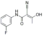 ALPHA-CYANO-BETA-HYDROXY-BETA-METHYL-N-(3-FLUOROPHENYL)PROPENAMIDE 结构式