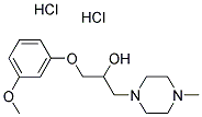 1-(3-METHOXYPHENOXY)-3-(4-METHYLPIPERAZIN-1-YL)PROPAN-2-OL DIHYDROCHLORIDE 结构式