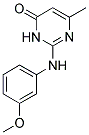 2-(3-METHOXY-PHENYLAMINO)-6-METHYL-3H-PYRIMIDIN-4-ONE 结构式