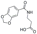 3-[(1,3-Benzodioxol-5-ylcarbonyl)amino]propanoic acid 结构式