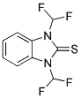 1,3-BIS(DIFLUOROMETHYL)BENZIMADAZOLE-2-THIONE 结构式