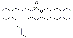 HEXADECYLHEXADECANOATE, [CARBONYL-14C] 结构式