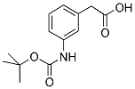 3-TERT-BUTOXY CARBONYLAMINOPHENYL ACETIC ACID 结构式