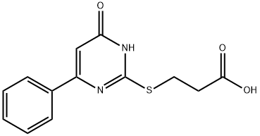 3-(4-羰基-6-苯基-1,4-二氢-嘧啶-2-基磺酰基)-丙酸 结构式