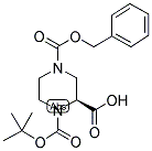 (S)-N-1-BOC-N-4-CBZ-2-PIPERAZINE CARBOXYLIC ACID 结构式