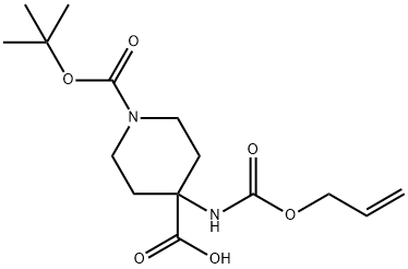 4-ALLYL-PIPERIDINE-1,4-DICARBOXYLIC ACID MONO-TERT-BUTYL ESTER 结构式