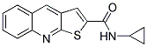 N-CYCLOPROPYLTHIENO[2,3-B]QUINOLINE-2-CARBOXAMIDE 结构式