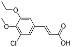 3-(3-氯-5-乙氧基-4-甲氧基苯基)丙烯酸 结构式