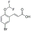 3-(5-BROMO-2-DIFLUOROMETHOXY-PHENYL)-ACRYLIC ACID 结构式