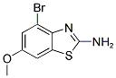 4-BROMO-6-METHOXY-1,3-BENZOTHIAZOL-2-AMINE 结构式