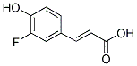 3-FLUORO-4-HYDROXYCINNAMIC ACID 结构式