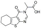 2-(4-OXO-5,6,7,8-TETRAHYDRO-4H-BENZO[4,5]THIENO[2,3-D]PYRIMIDIN-3-YL)-PROPIONIC ACID 结构式
