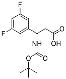 3-TERT-BUTOXYCARBONYLAMINO-3-(3,5-DIFLUORO-PHENYL)-PROPIONIC ACID 结构式