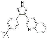 2-[3-(4-TERT-BUTYLPHENYL)-1H-PYRAZOL-4-YL]QUINOXALINE 结构式