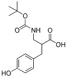 2-(TERT-BUTOXYCARBONYLAMINO-METHYL)-3-(4-HYDROXY-PHENYL)-PROPIONIC ACID 结构式