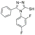 4-(2,4-DIFLUORO-PHENYL)-5-PHENYL-4H-[1,2,4]TRIAZOLE-3-THIOL 结构式