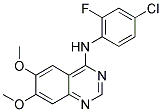 4-[(4'-CHLORO-2'-FLUORO)PHENYLAMINO]-6,7-DIMETHOXYQUINAZOLINE 结构式