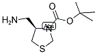 (R)-3-N-BOC-4-氨甲基-噻唑烷 结构式