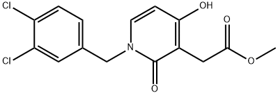 METHYL 2-[1-(3,4-DICHLOROBENZYL)-4-HYDROXY-2-OXO-1,2-DIHYDRO-3-PYRIDINYL]ACETATE 结构式