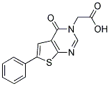 (4-OXO-6-PHENYL-4H-THIENO[2,3-D]PYRIMIDIN-3-YL)-ACETIC ACID 结构式