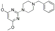 2-[4-BENZYLPIPERAZIN-1-YL]-4,6-DIMETHOXYPYRIMIDINE 结构式