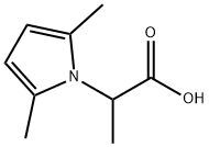 2-(2,5-二甲基吡咯-1-基)丙酸 结构式