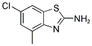 6-CHLORO-4-METHYL-1,3-BENZOTHIAZOL-2-AMINE 结构式