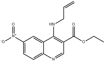 Ethyl 4-(allylamino)-6-nitro-3-quinolinecarboxylate 结构式