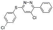 4-CHLORO-6-[(4-CHLOROPHENYL)SULFANYL]-3-PHENYLPYRIDAZINE 结构式