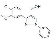 [3-(3,4-DIMETHOXYPHENYL)-1-PHENYL-1H-PYRAZOL-4-YL]METHANOL 结构式