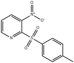 2-[(4-METHYLPHENYL)SULFONYL]-3-NITROPYRIDINE 结构式