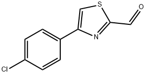 4-(4-氯苯基)-2-甲酰基噻唑 结构式