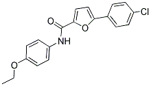 5-(4-CHLOROPHENYL)-N-(4-ETHOXYPHENYL)-2-FURAMIDE 结构式