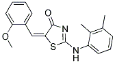 (5E)-2-[(2,3-Dimethylphenyl)amino]-5-(2-methoxybenzylidene)-1,3-thiazol-4(5H)-one 结构式