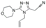 (4-ALLYL-5-MORPHOLIN-4-YL-4H-[1,2,4]TRIAZOL-3-YL)-ACETONITRILE 结构式