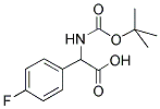 TERT-BUTOXYCARBONYLAMINO-(4-FLUORO-PHENYL)-ACETIC ACID 结构式