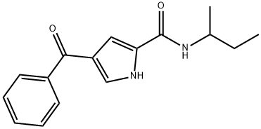 4-Benzoyl-N-(sec-butyl)-1H-pyrrole-2-carboxamide 结构式