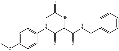 2-(Acetylamino)-N1-benzyl-N3-(4-methoxyphenyl)malonamide 结构式